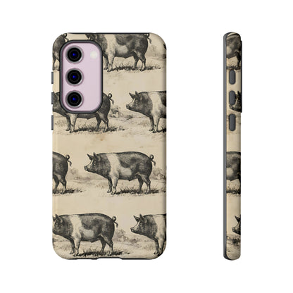 Vintage Pigs Tough Case