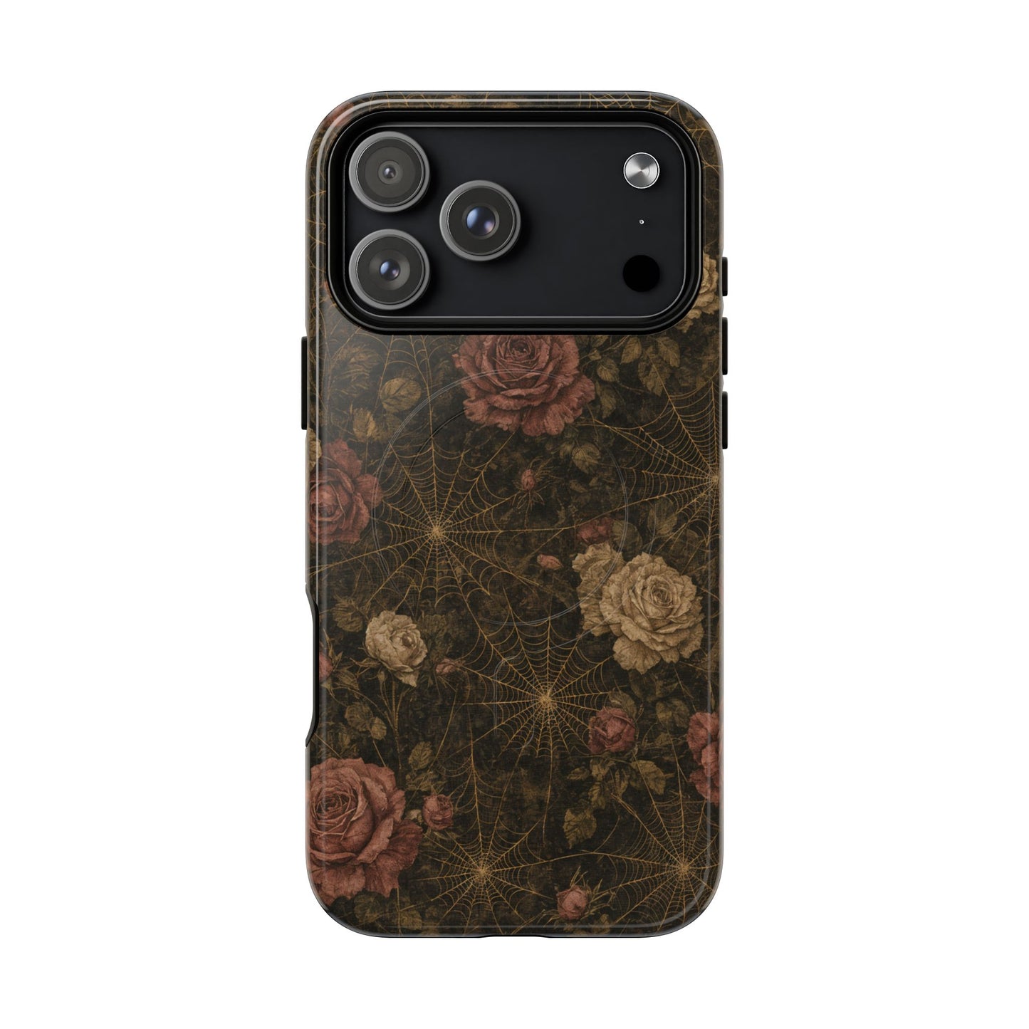 Spiderweb Rose Magnetic Case