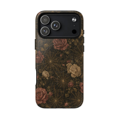 Spiderweb Rose Magnetic Case