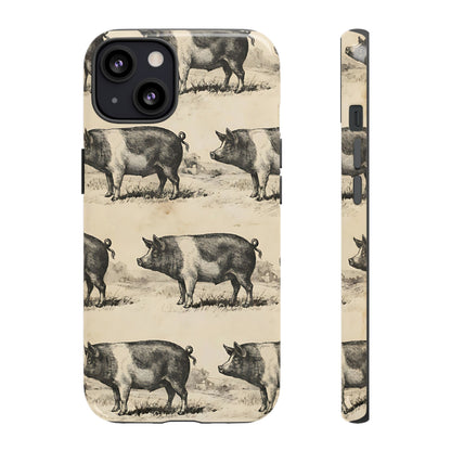 Vintage Pigs Tough Case