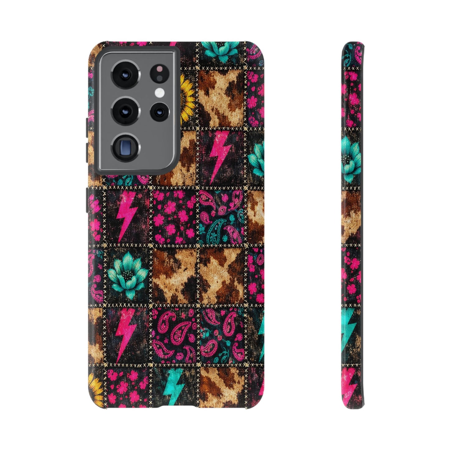 Neon Patchwork Tough Case