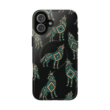 Turquoise Wolf Magnetic Case