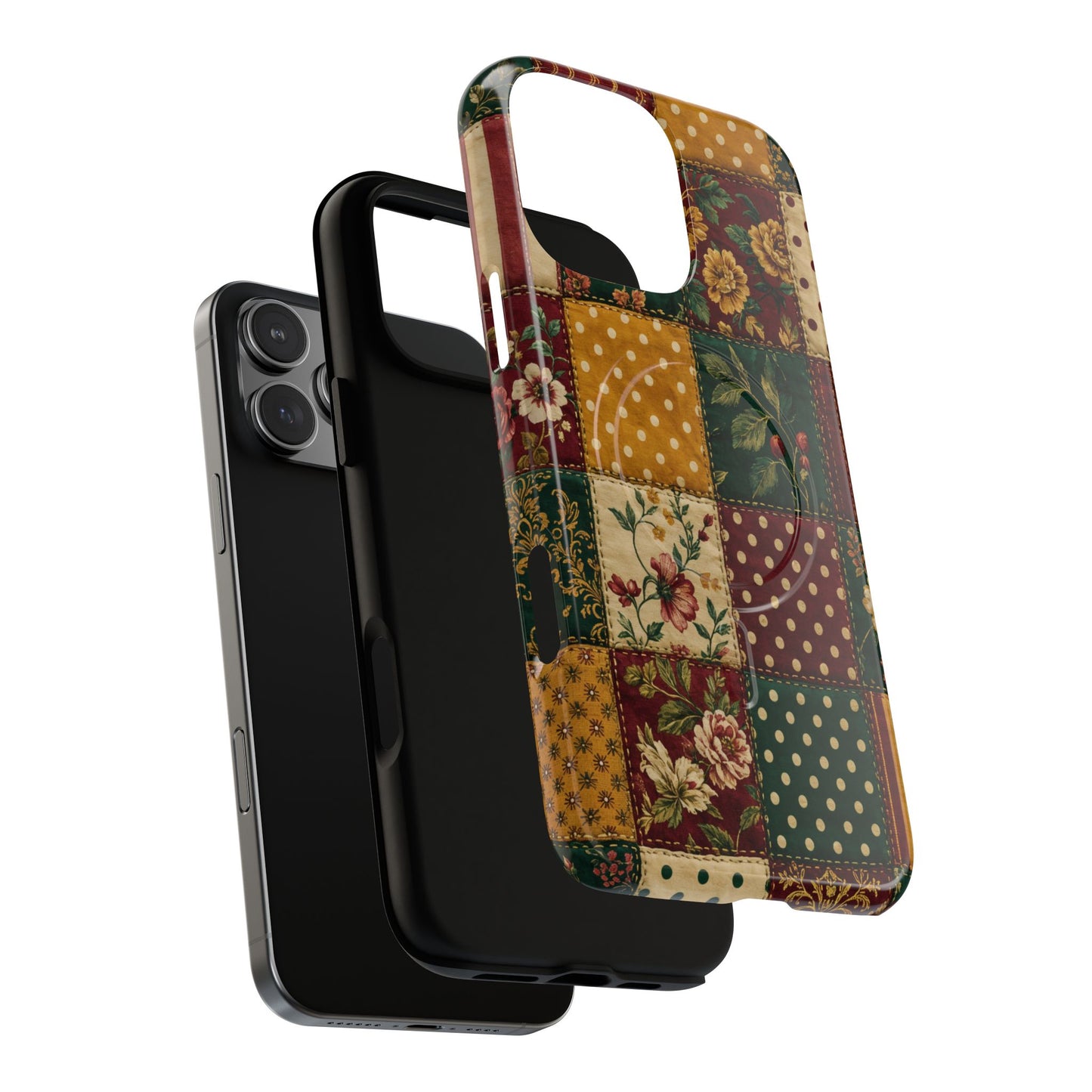 Jewel Tone Patchwork Magnetic Case