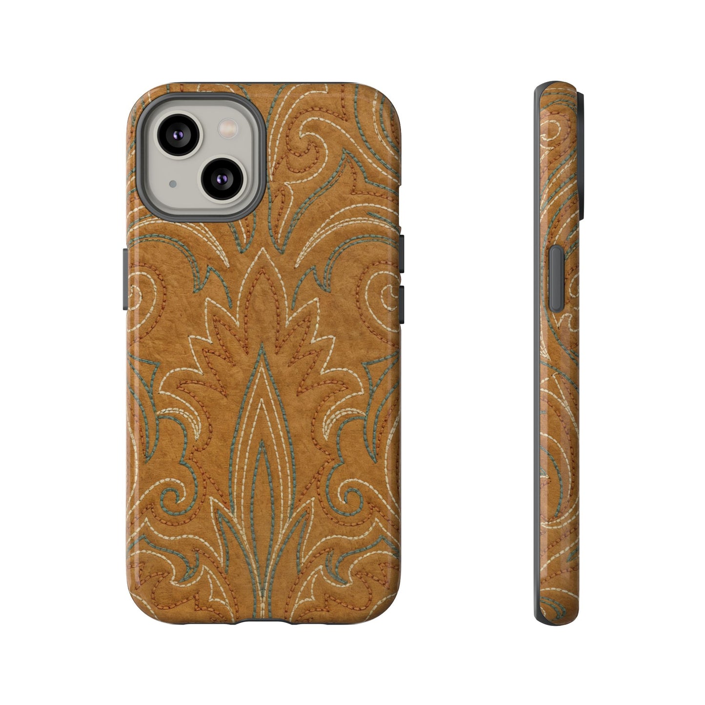 Boot Stitch Tan Tough Case