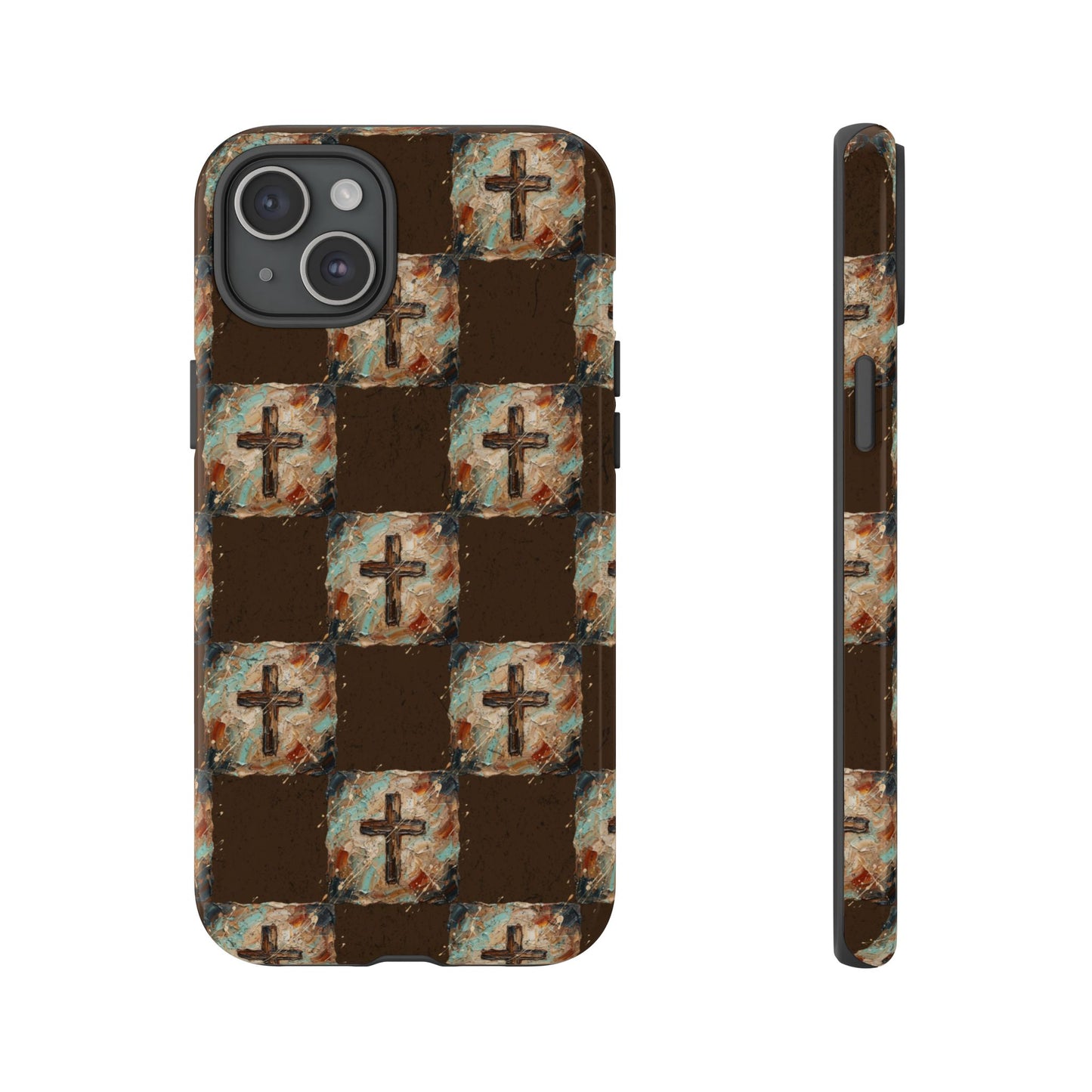 Checker Painted Cross Tough Case