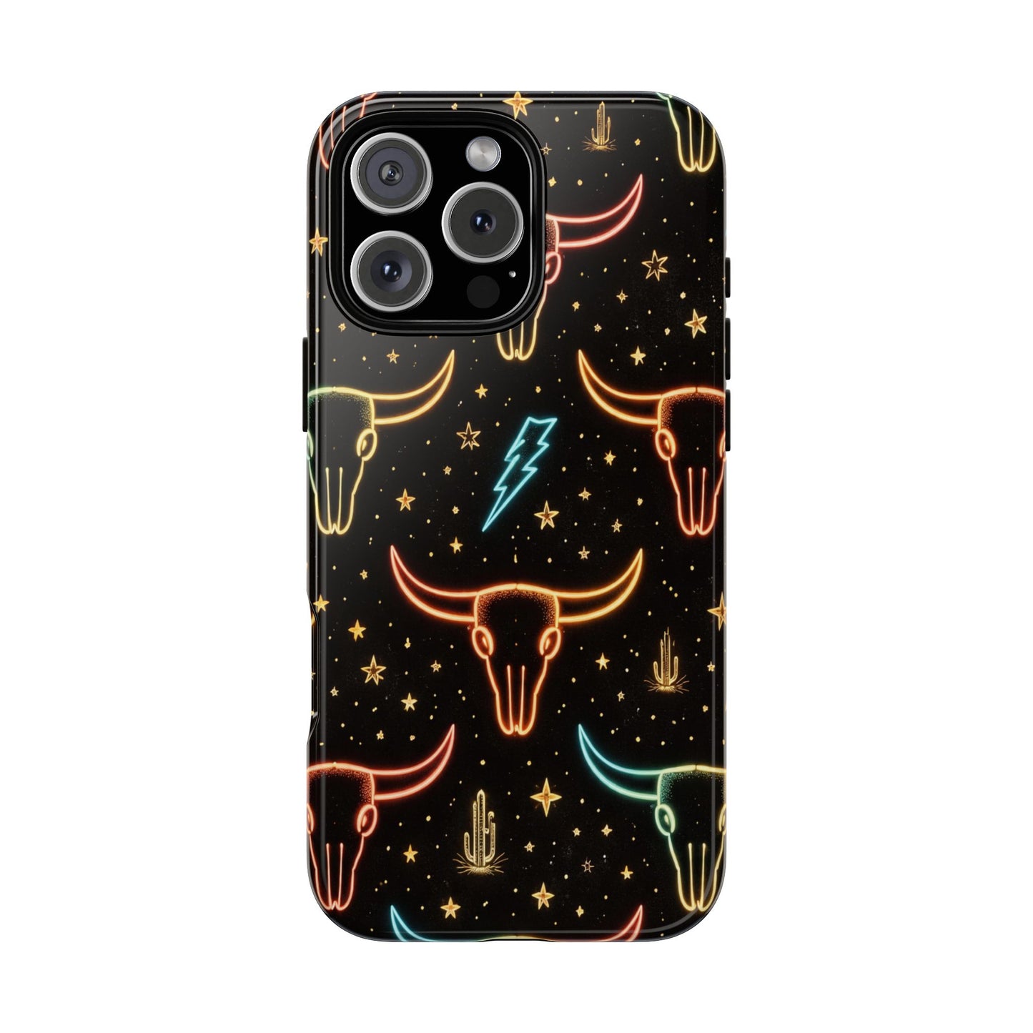 Neon Longhorns Tough Case