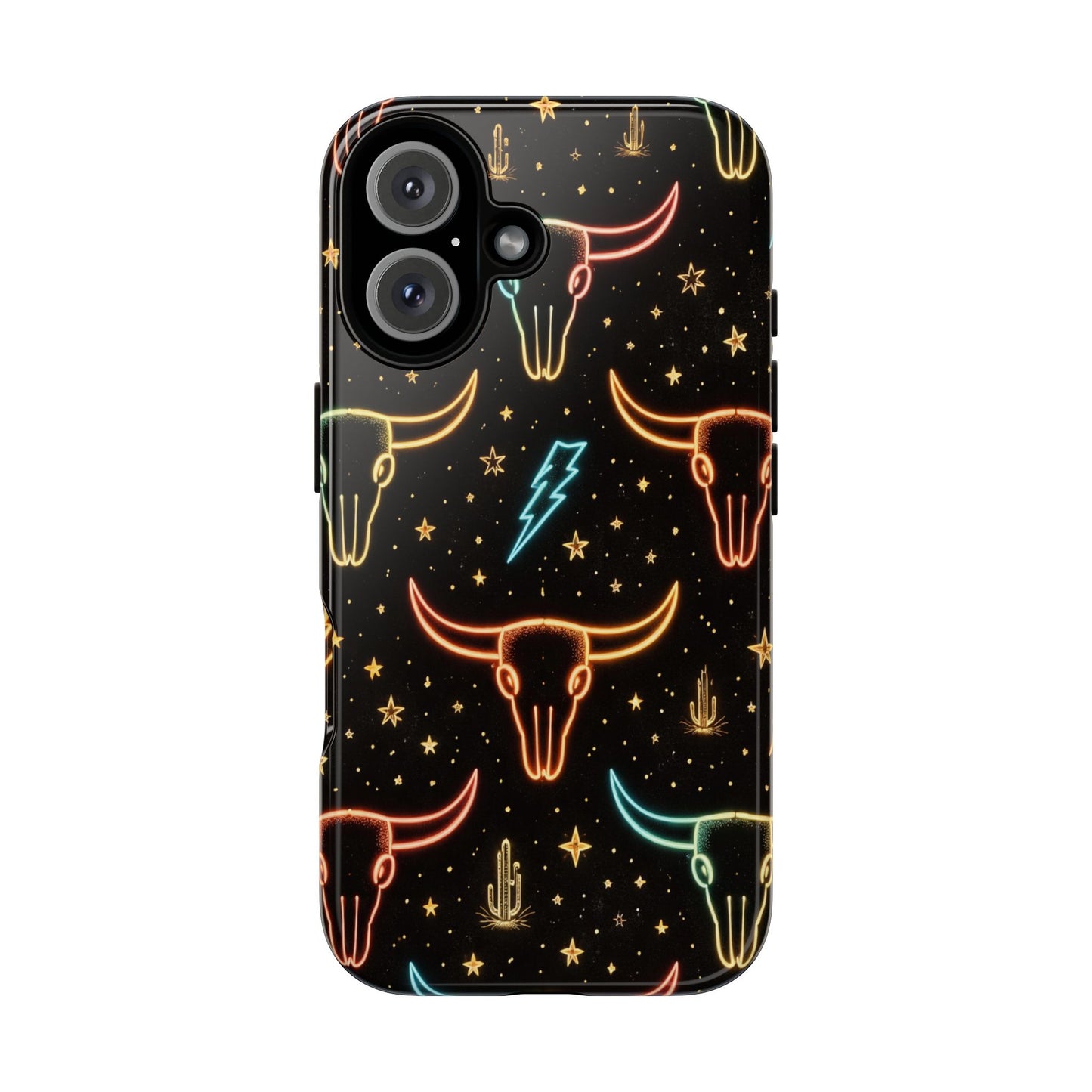 Neon Longhorns Tough Case