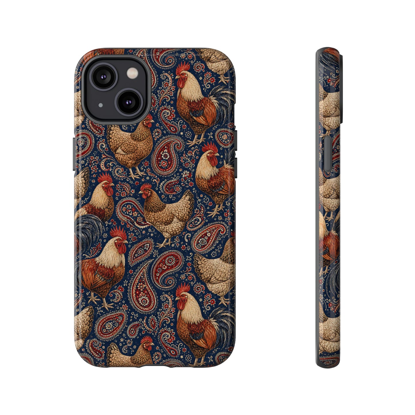 Patriotic Paisley Chickens Tough Case