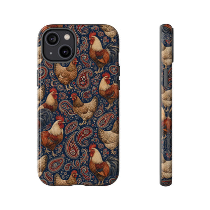 Patriotic Paisley Chickens Tough Case