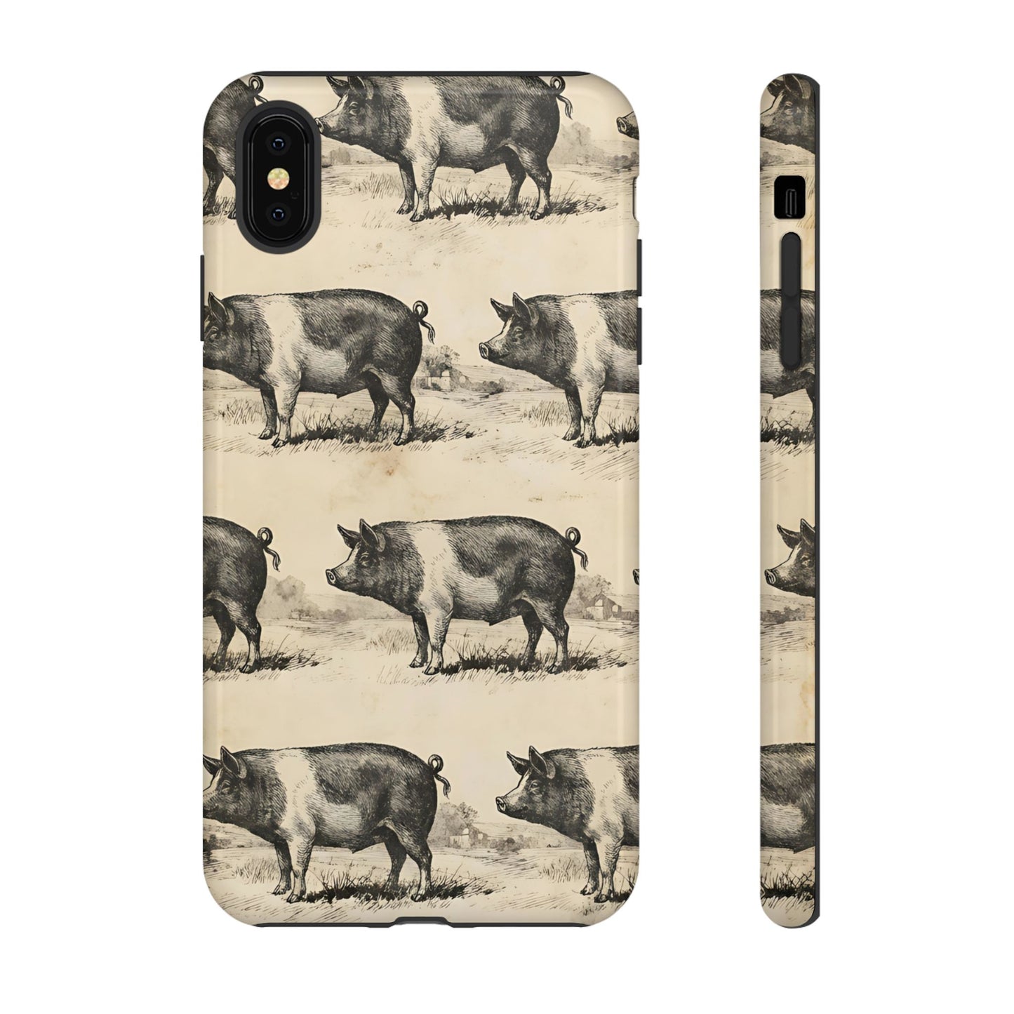Vintage Pigs Tough Case