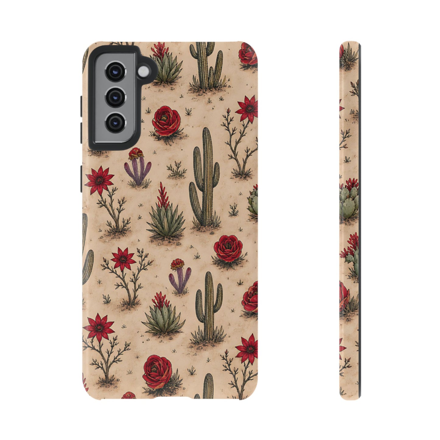Red Bloom Desert Tough Case