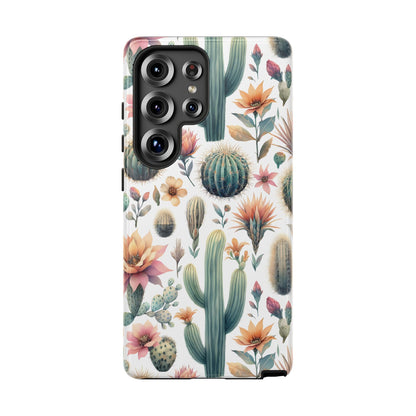 Floral Cactus Tough Phone Case