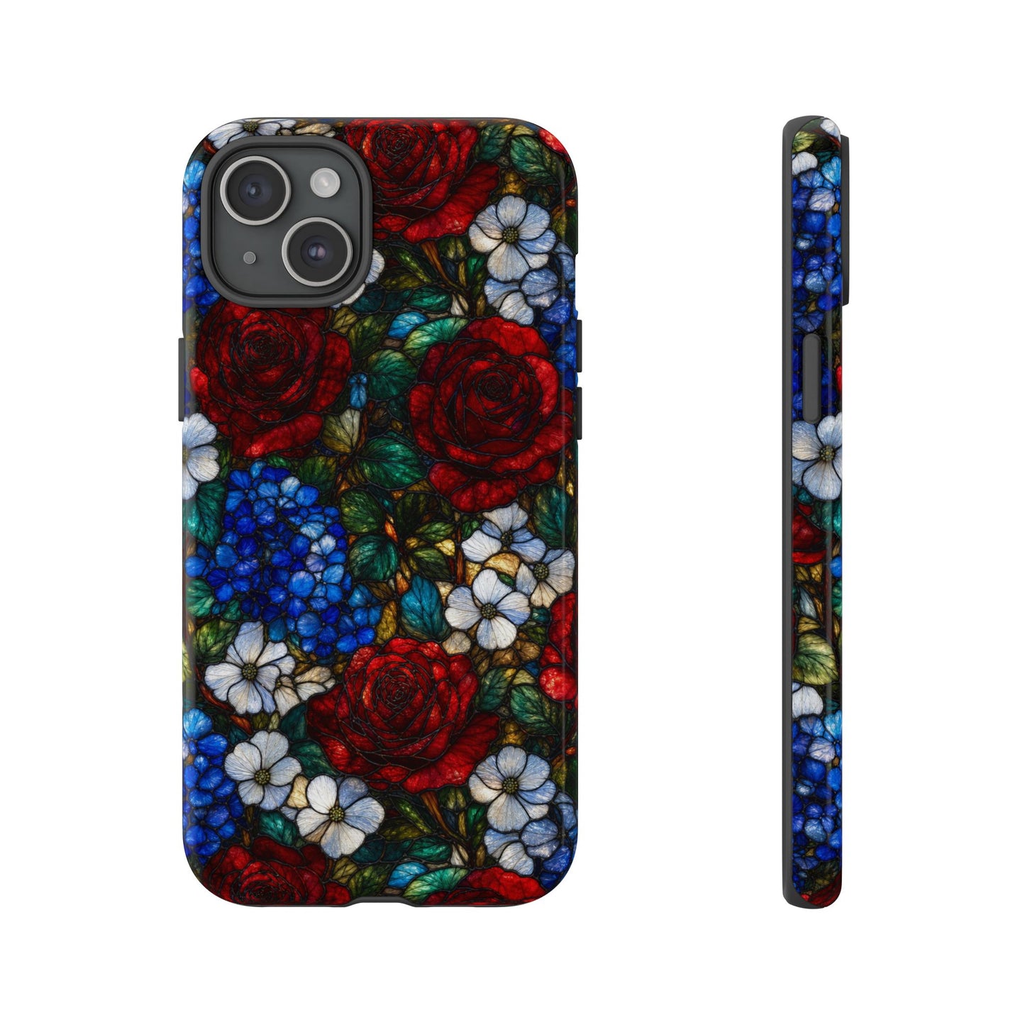 Patriotic Floral Glass Tough Case