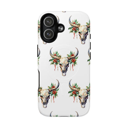 Christmas Bull Skull Magnetic Case