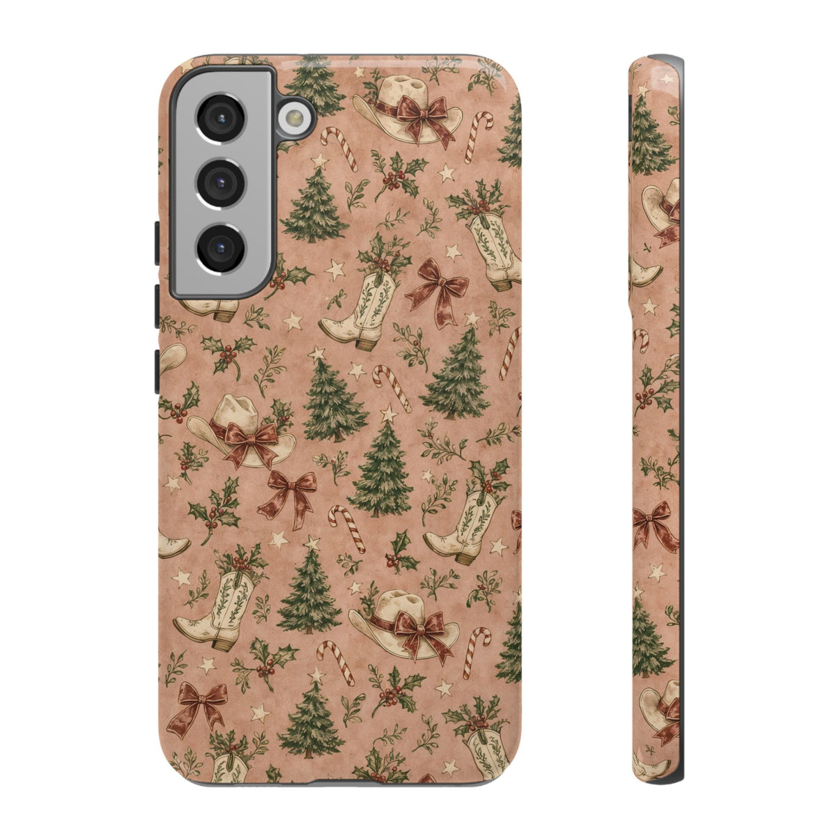 Pink Cowgirl Christmas Tough Case