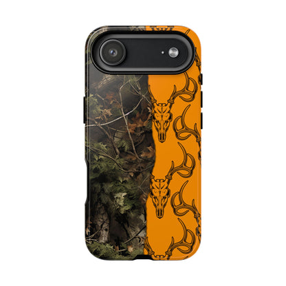 Camo Deer Skulls Orange Tough Case