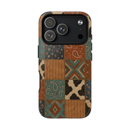 Turquoise Patchwork Magnetic Case