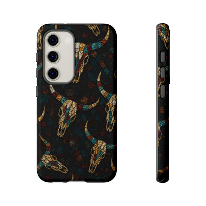 Stained Bull Skull Tough Case
