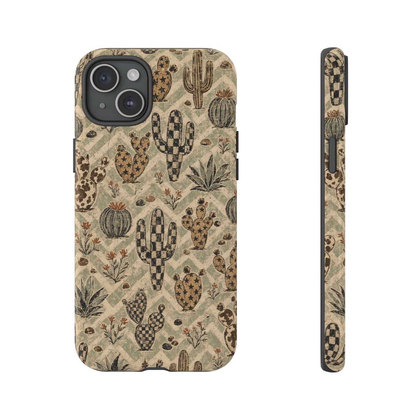 Checkered Cactus Tough Case