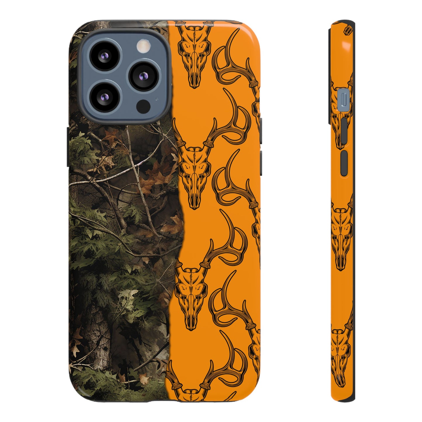 Camo Deer Skulls Orange Tough Case
