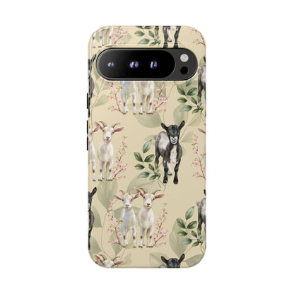 Floral Goats Tough Case