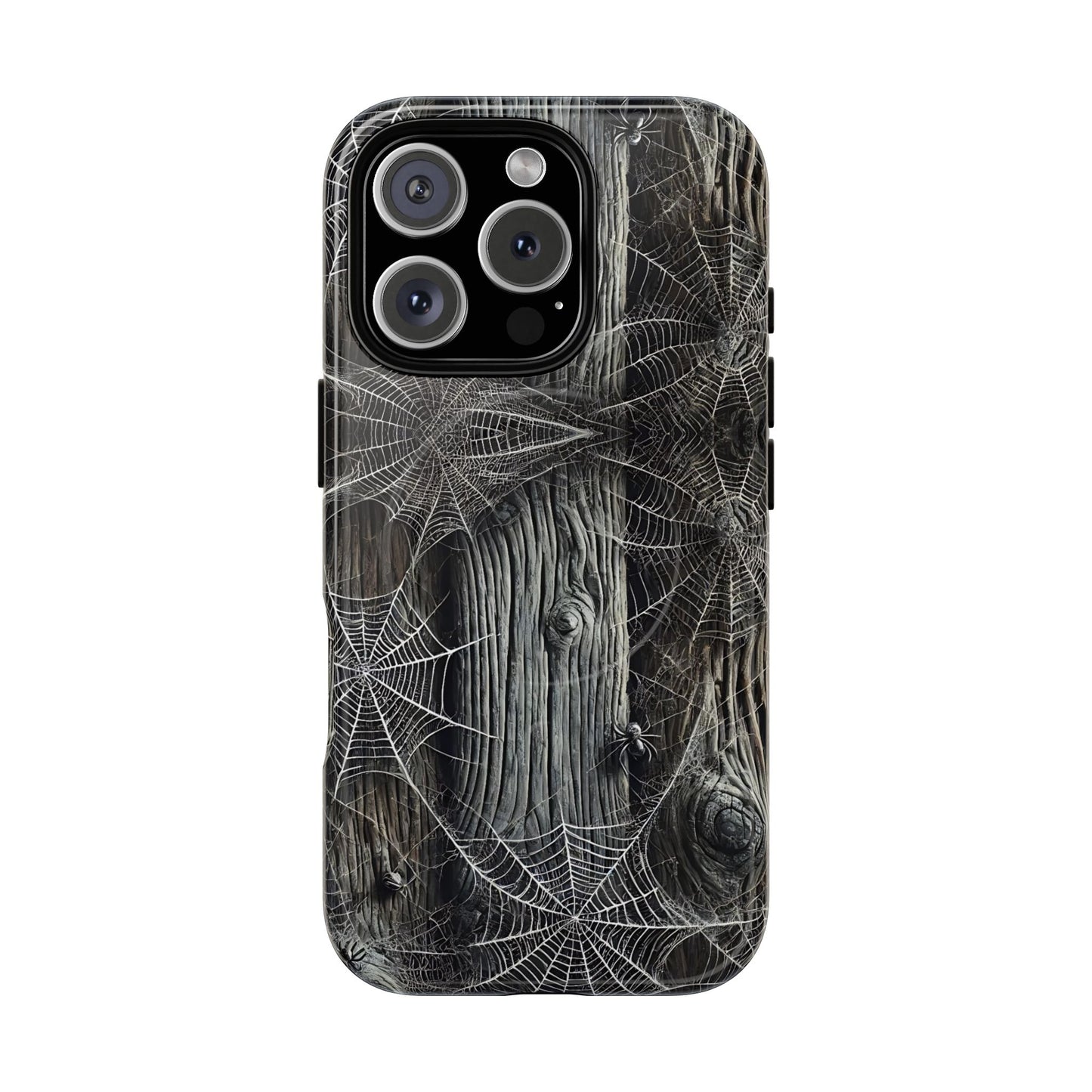 Spiderwebs Barnwood Magnetic Case