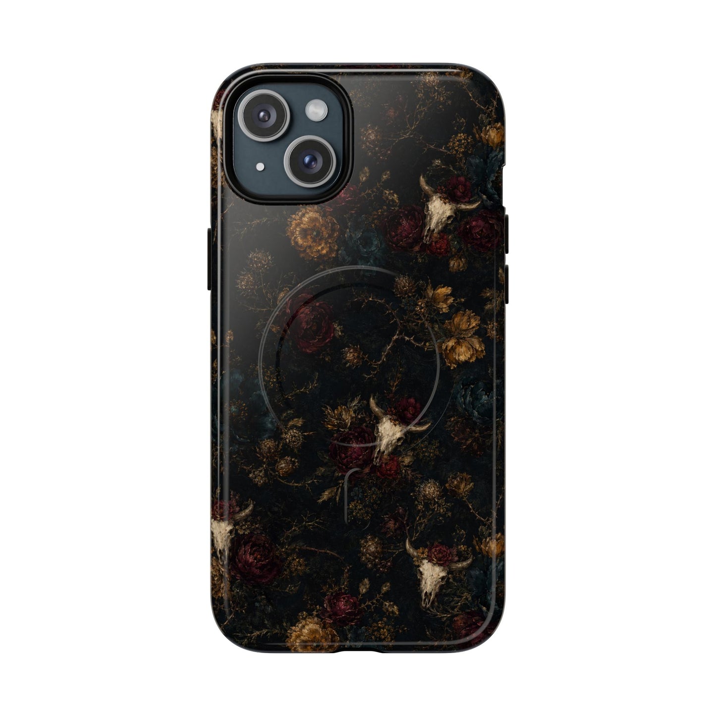 Bull Skull Bloom Magnetic Case
