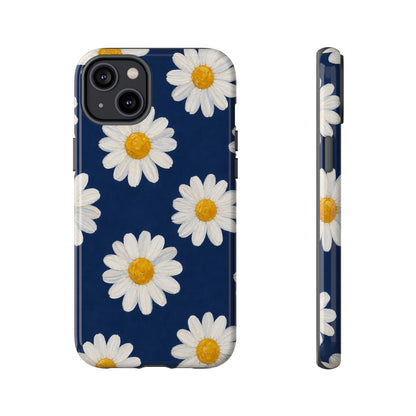 Navy Daisy Tough Case