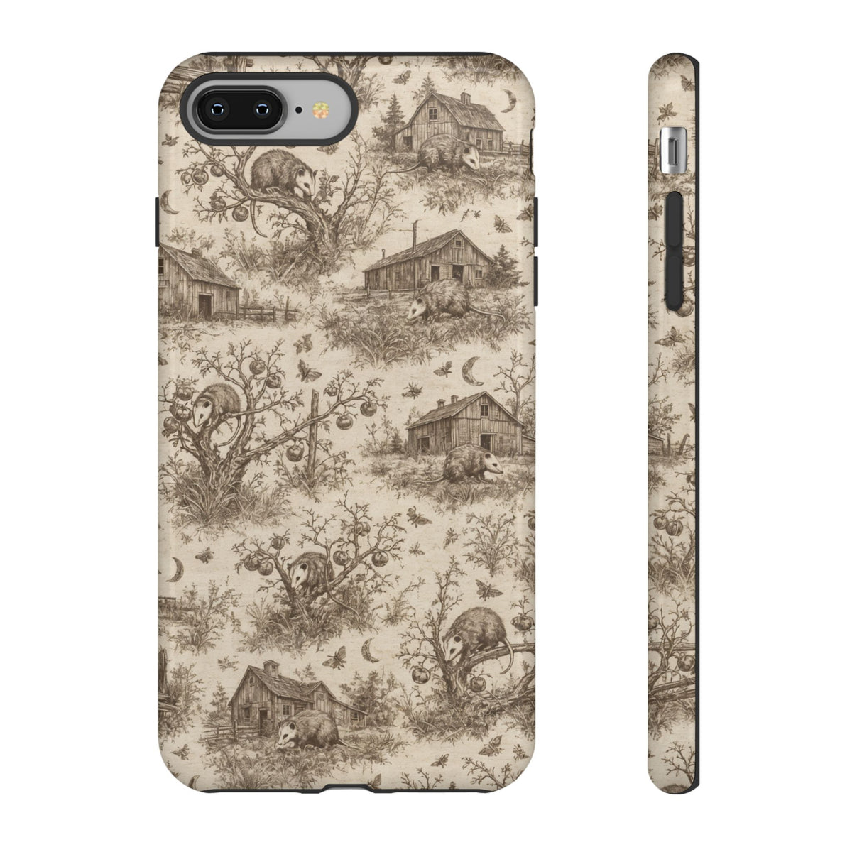 Opossum Toile Tough Case