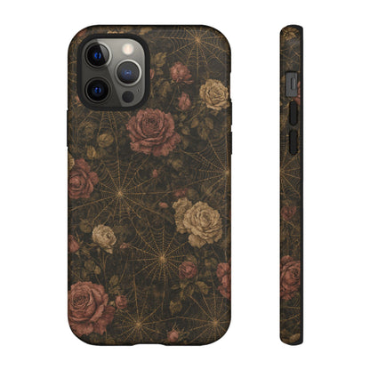 Spiderweb Rose Tough Case