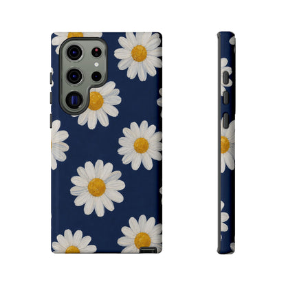 Navy Daisy Tough Case