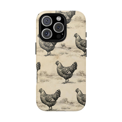 Vintage Chickens Tough Case