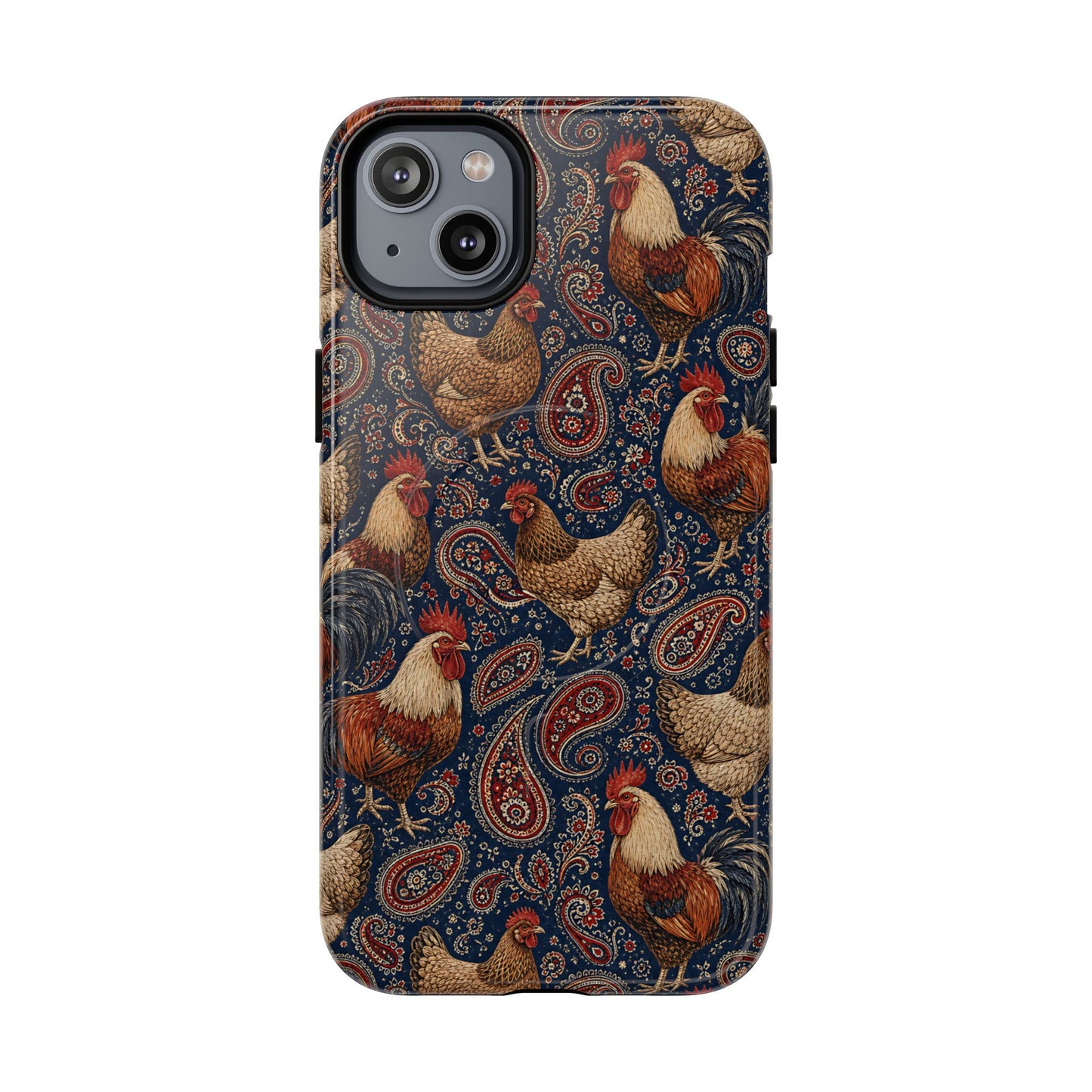 Patriotic Paisley Chickens Magnetic Case