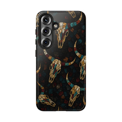 Stained Bull Skull Tough Case