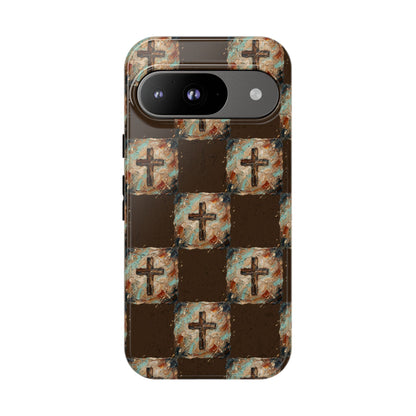 Checker Painted Cross Tough Case