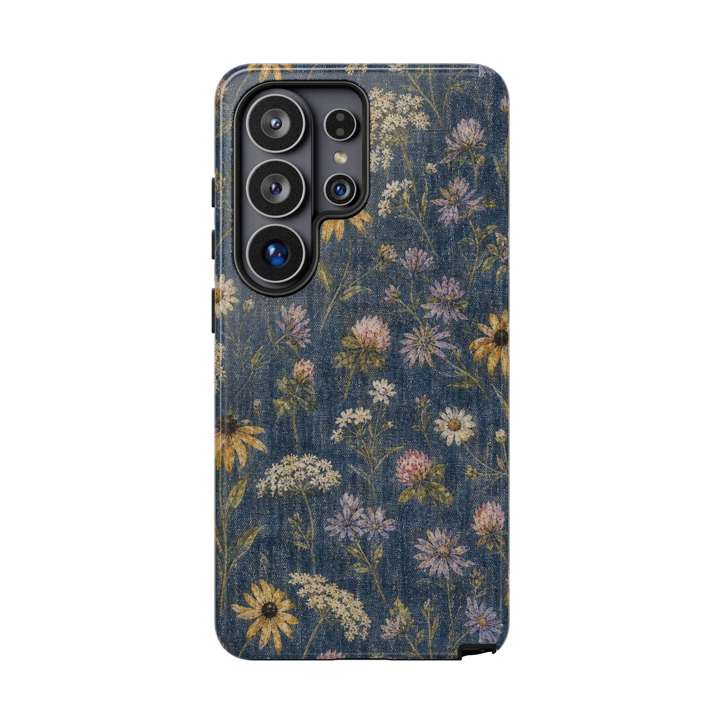 Denim Florals Tough Case