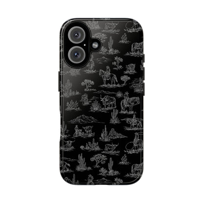 Midnight Toile Tough Case