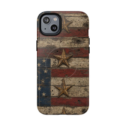 Patriotic Barn Stars Magnetic Case