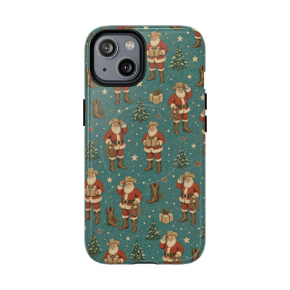 Retro Cowboy Santa Magnetic Case