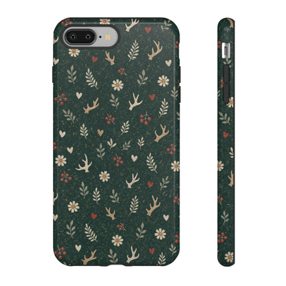 Antler Daisies Evergreen Tough Case