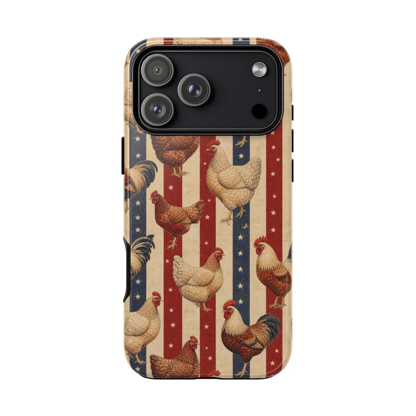 Chickens and Stripes Tough Case