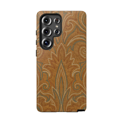 Boot Stitch Tan Tough Case