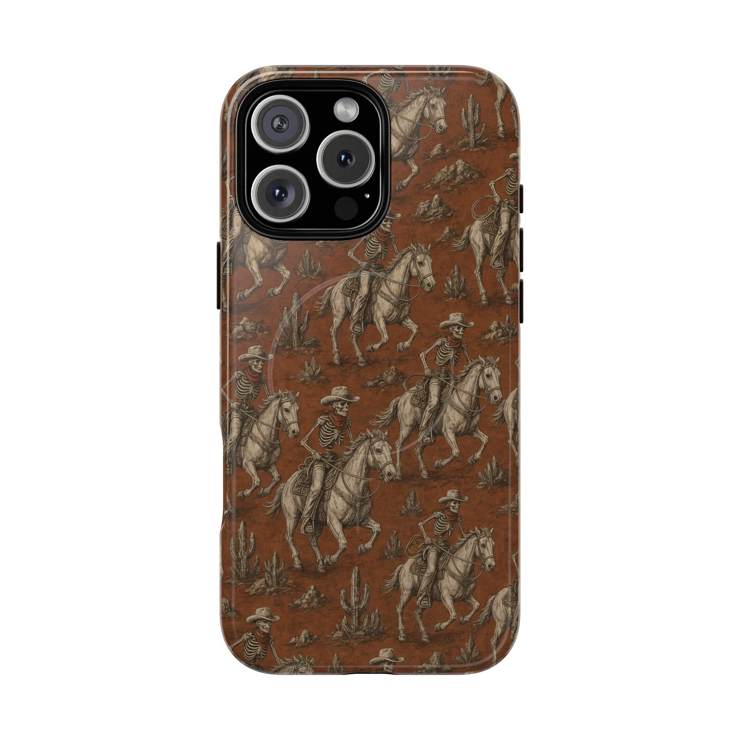 Skeleton Cowboy Ride Magnetic Case