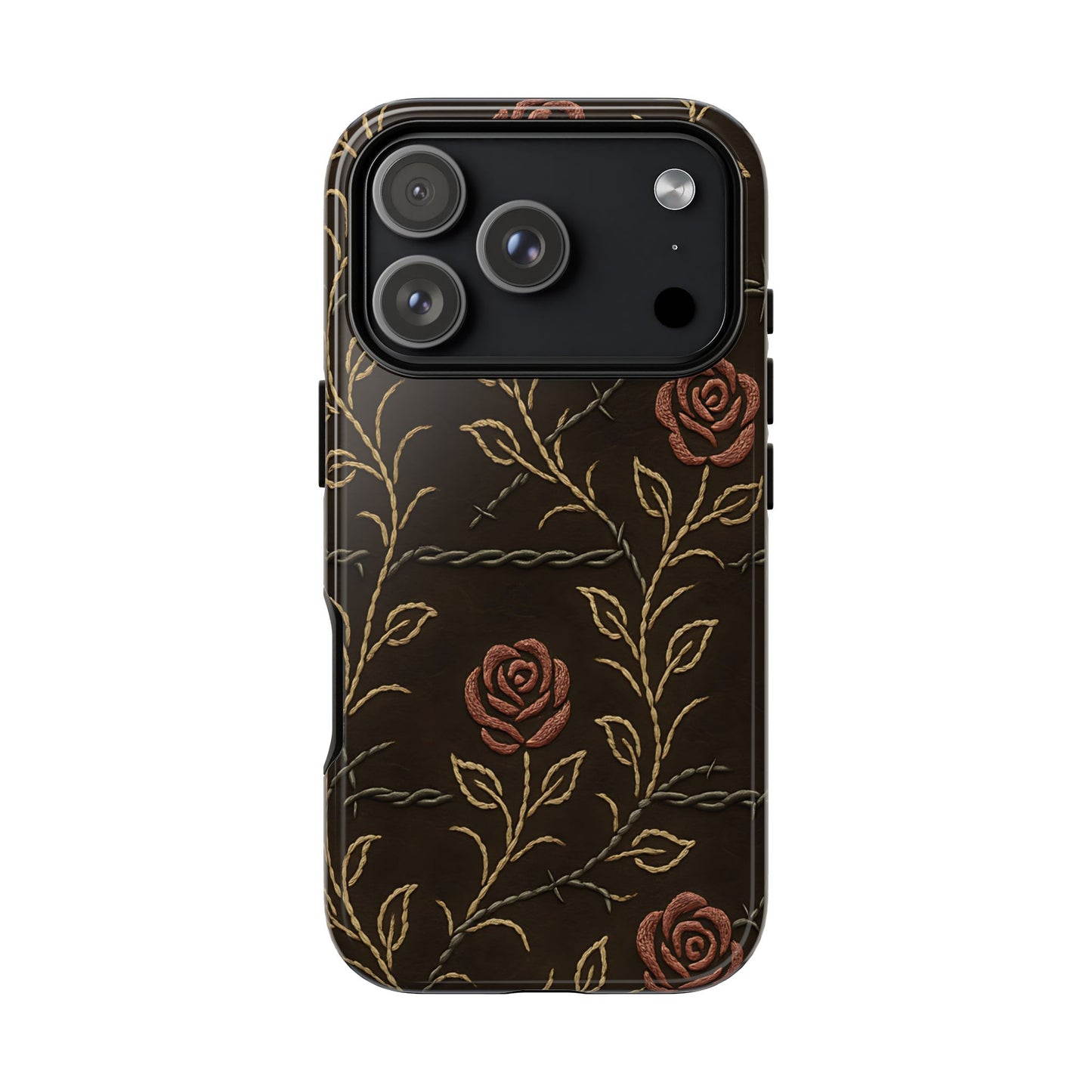 Barbed Wire Roses Tough Phone Case
