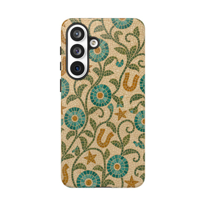 Turquoise Horseshoe Mosaic Tough Case