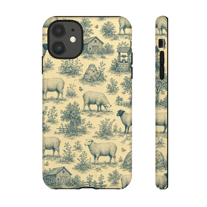 Sheep Toile Tough Case