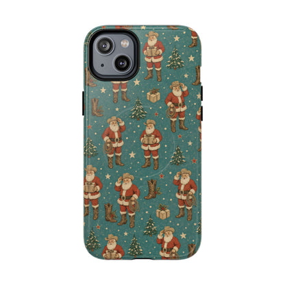 Retro Cowboy Santa Magnetic Case