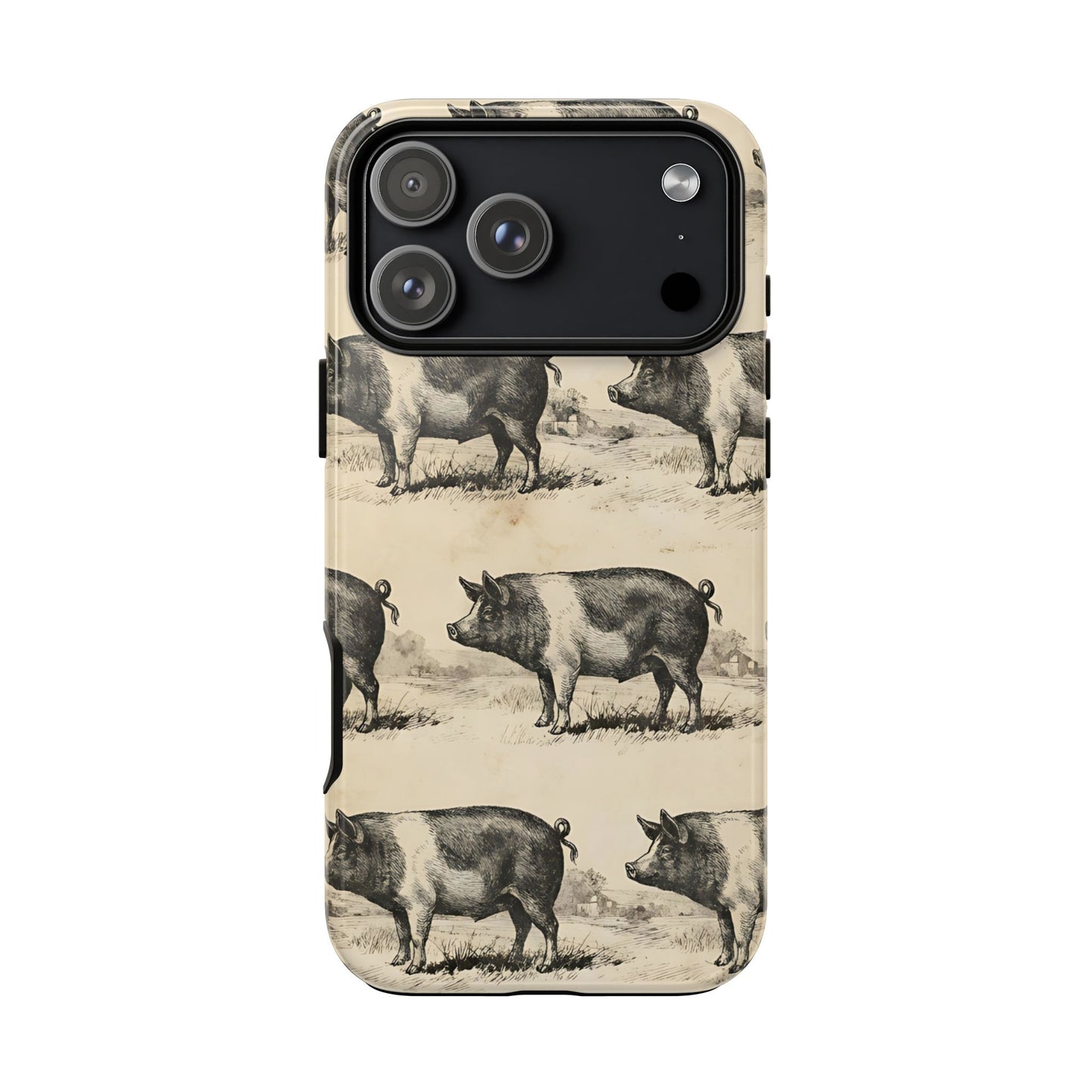 Vintage Pigs Tough Case