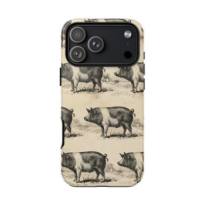 Vintage Pigs Tough Case