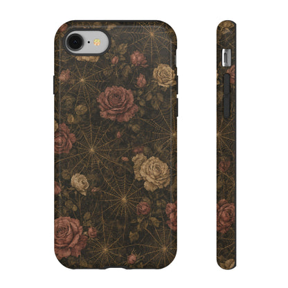 Spiderweb Rose Tough Case